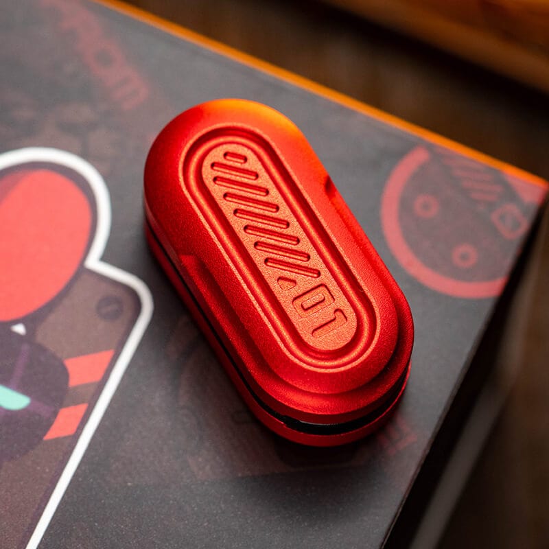 01EDC Fidget Slider Pod Pod 2023 Version / Red Aluminum  (23 Version)