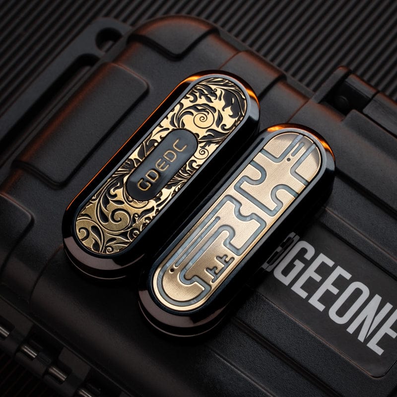 GD EDC Fidget Slider LUCK Slider Polished Zirc - luminous coating