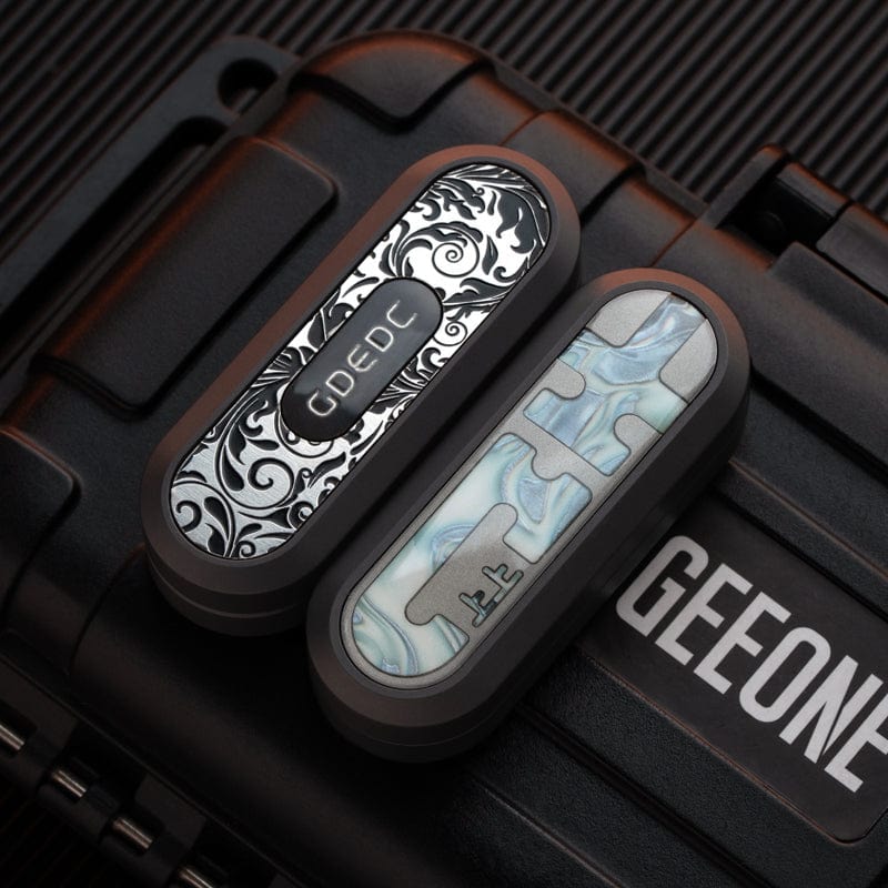 GD EDC Fidget Slider LUCK Slider Zirc+SS - luminous coating