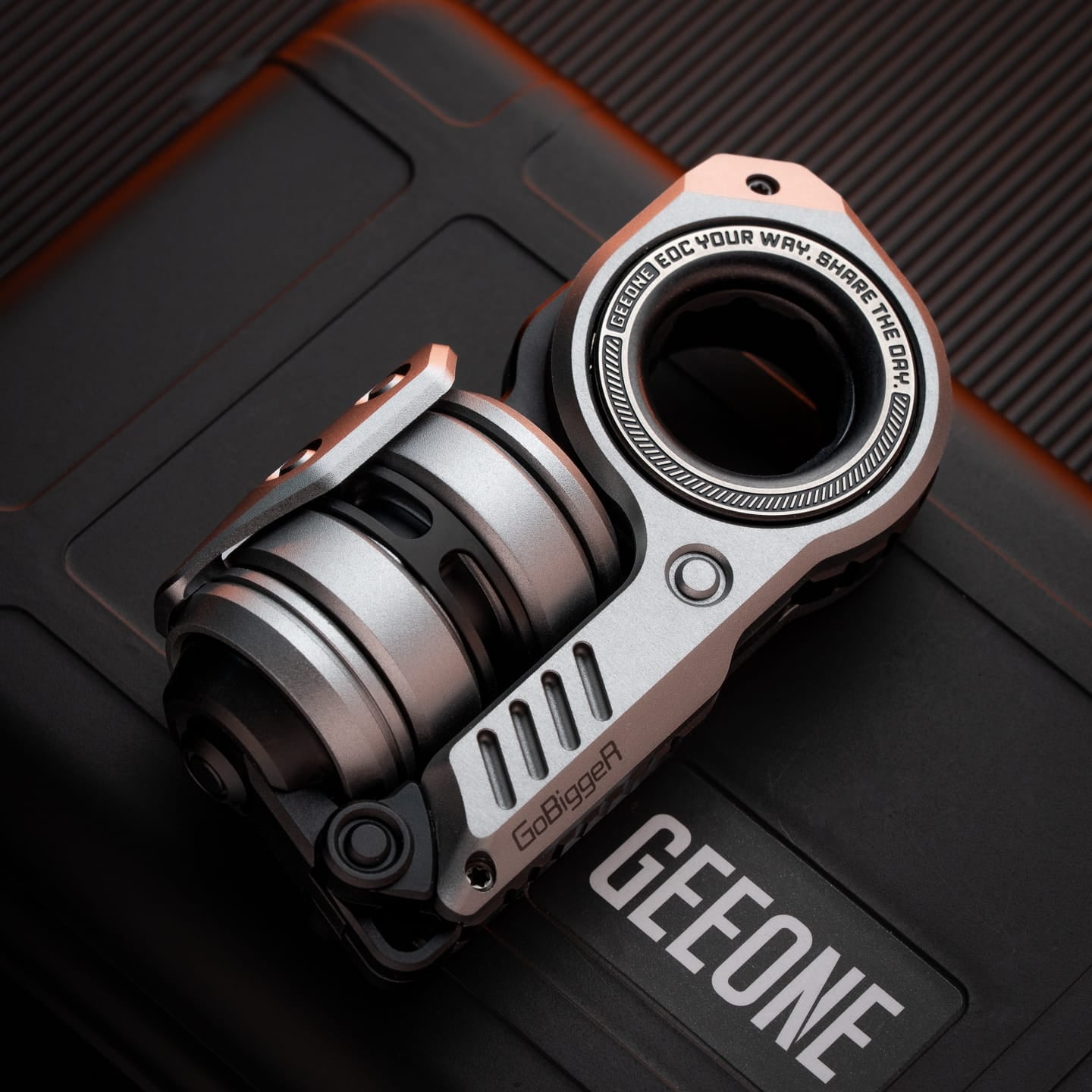GoBiggeR Fidget Slider Sinian Lite (Youth Edition) Sinian Lite (DIY version) / Aluminum silver + zirconium rings