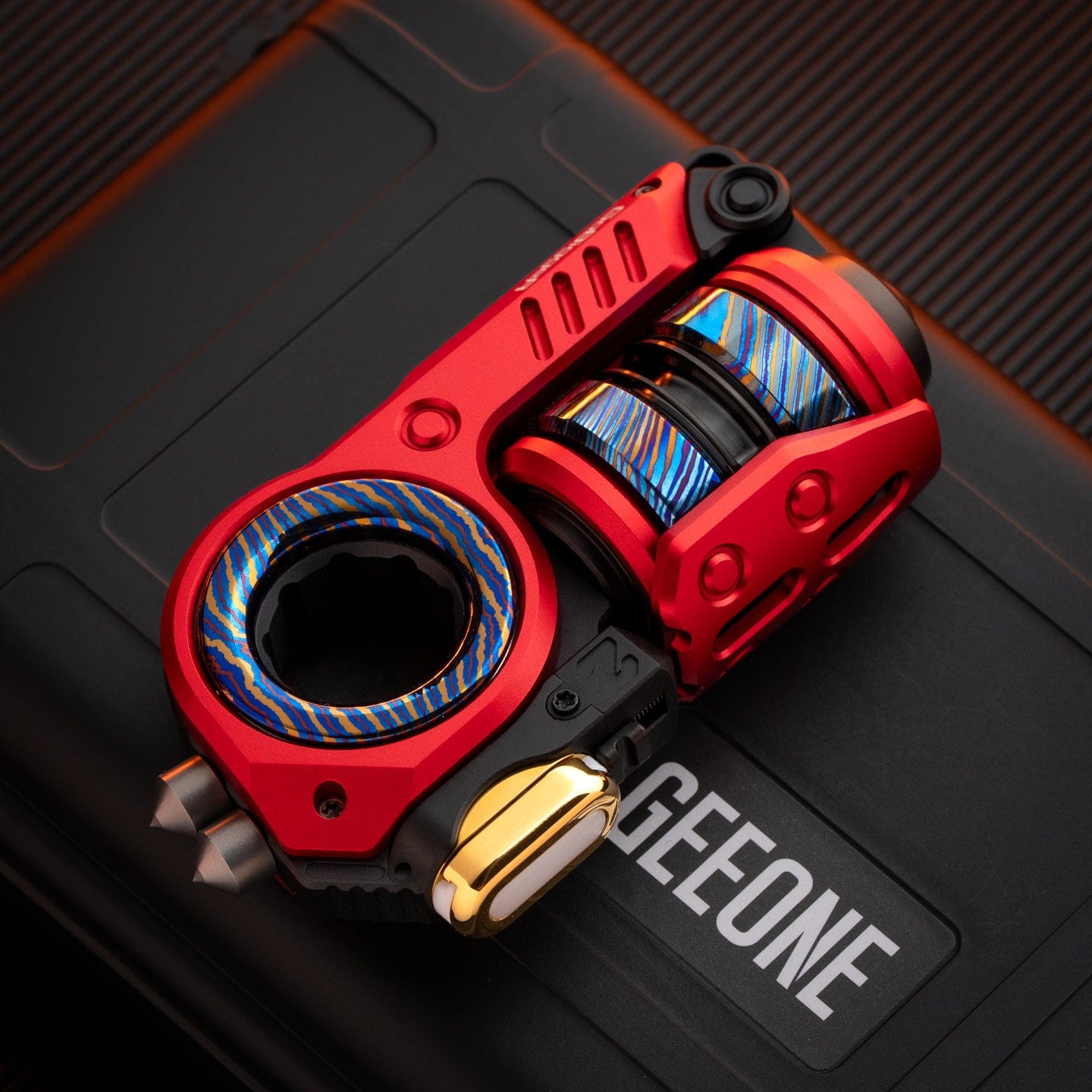 GoBiggeR Fidget Slider Sinian Lite (Youth Edition) Sinian Lite(DIY version) / Sinian (red)+Mokuti rings+Bean Z+Adapter+Spikes