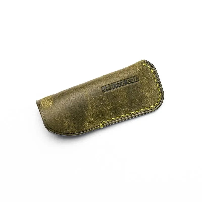 LAUTIE 禁店铺满减及优惠代码 “Choc” Mechanical Slider Leather Slip (green) without the choc