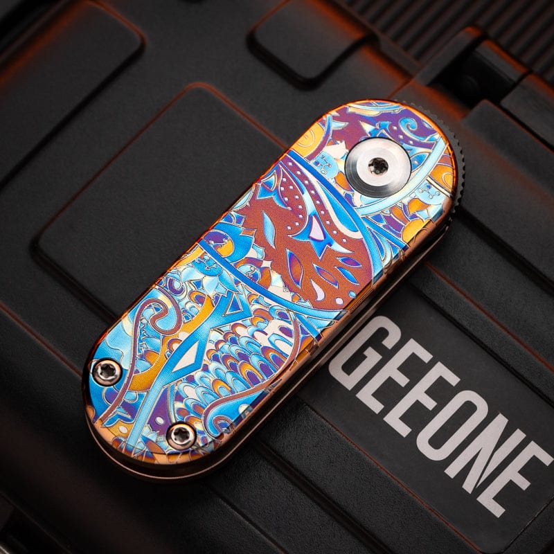 New Play Multi Tool Capsule Pocket Knife S390+Titanium (color graph)