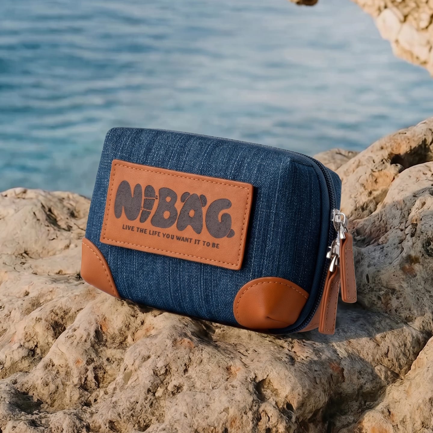 NINI EDC 只禁优惠代码 Ni Bag Denim & Microfiber Leather