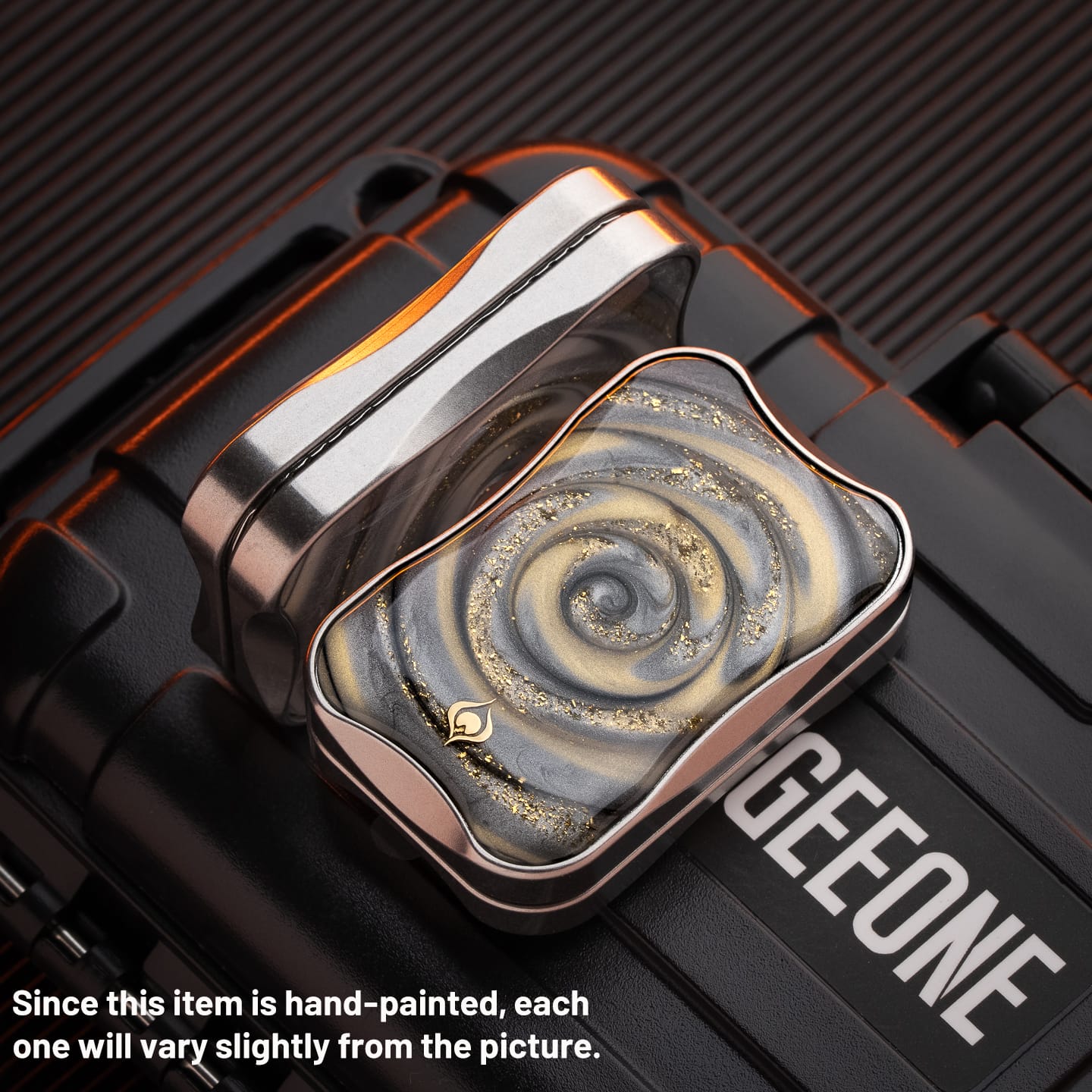 Peacock Fidget Slider Aura Sand Aura Sand / Stainless Steel-temple (slim version) GEEONE exclusive
