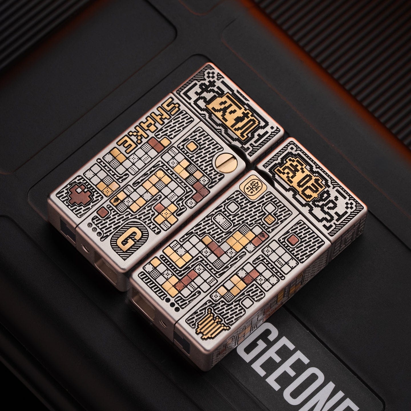 YOLO STUDIO 只禁优惠代码 NO FIRE (Engraving version) Titanium engraving