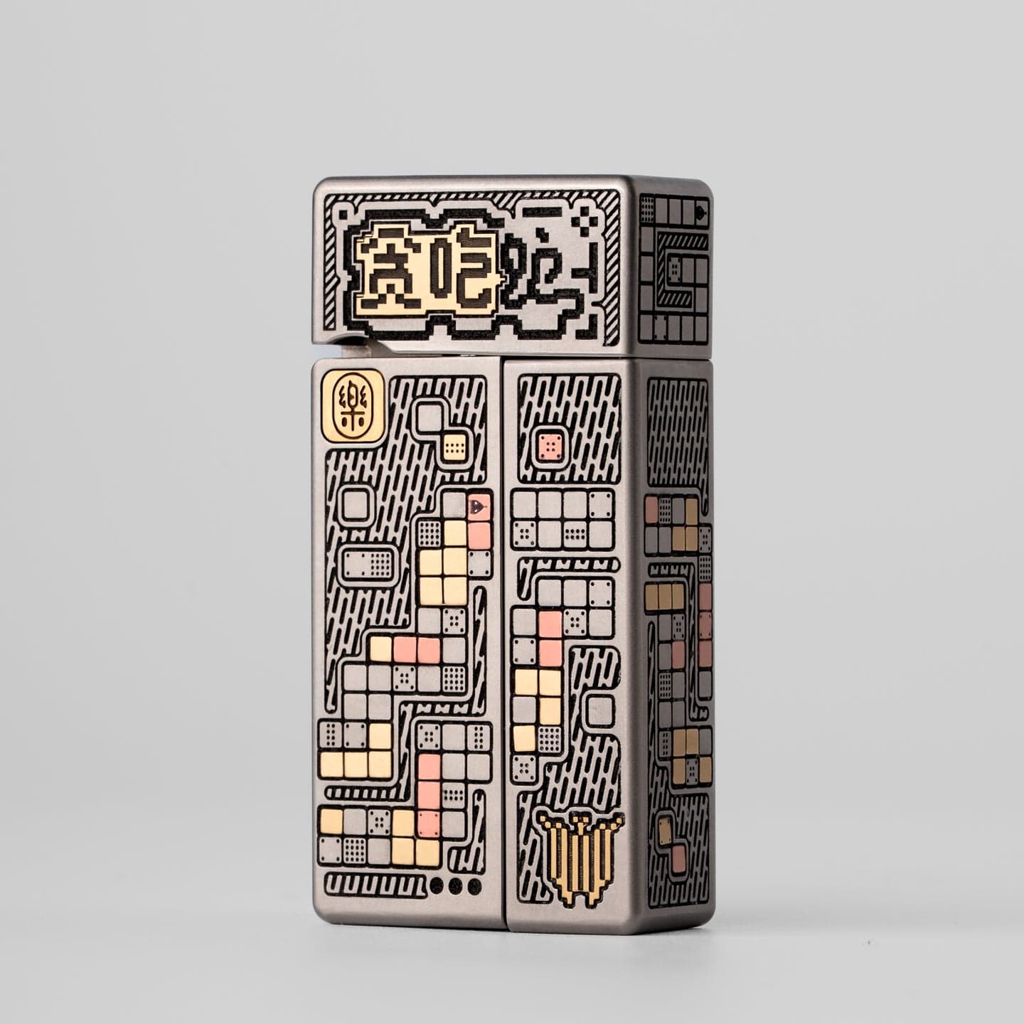 YOLO STUDIO 只禁优惠代码 NO FIRE (Engraving version) Titanium engraving